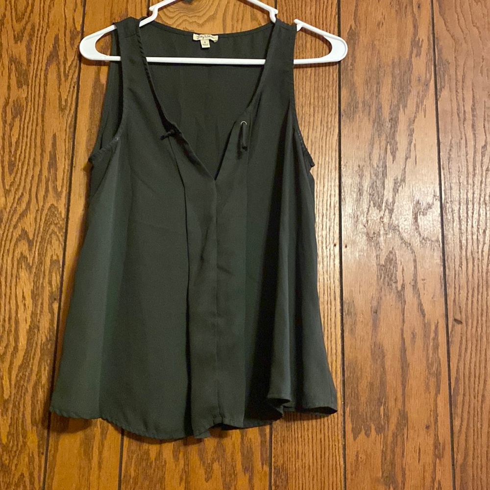 Green tank top